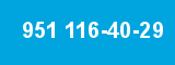 951 116-40-29 951 116-40-29